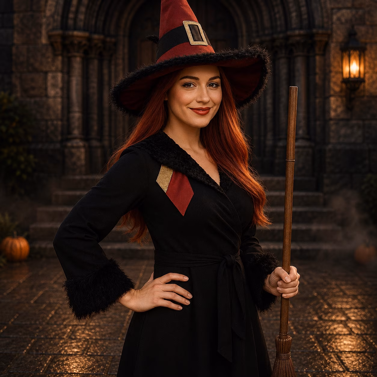 Hexe Halloween Walking Act buchen Berlin