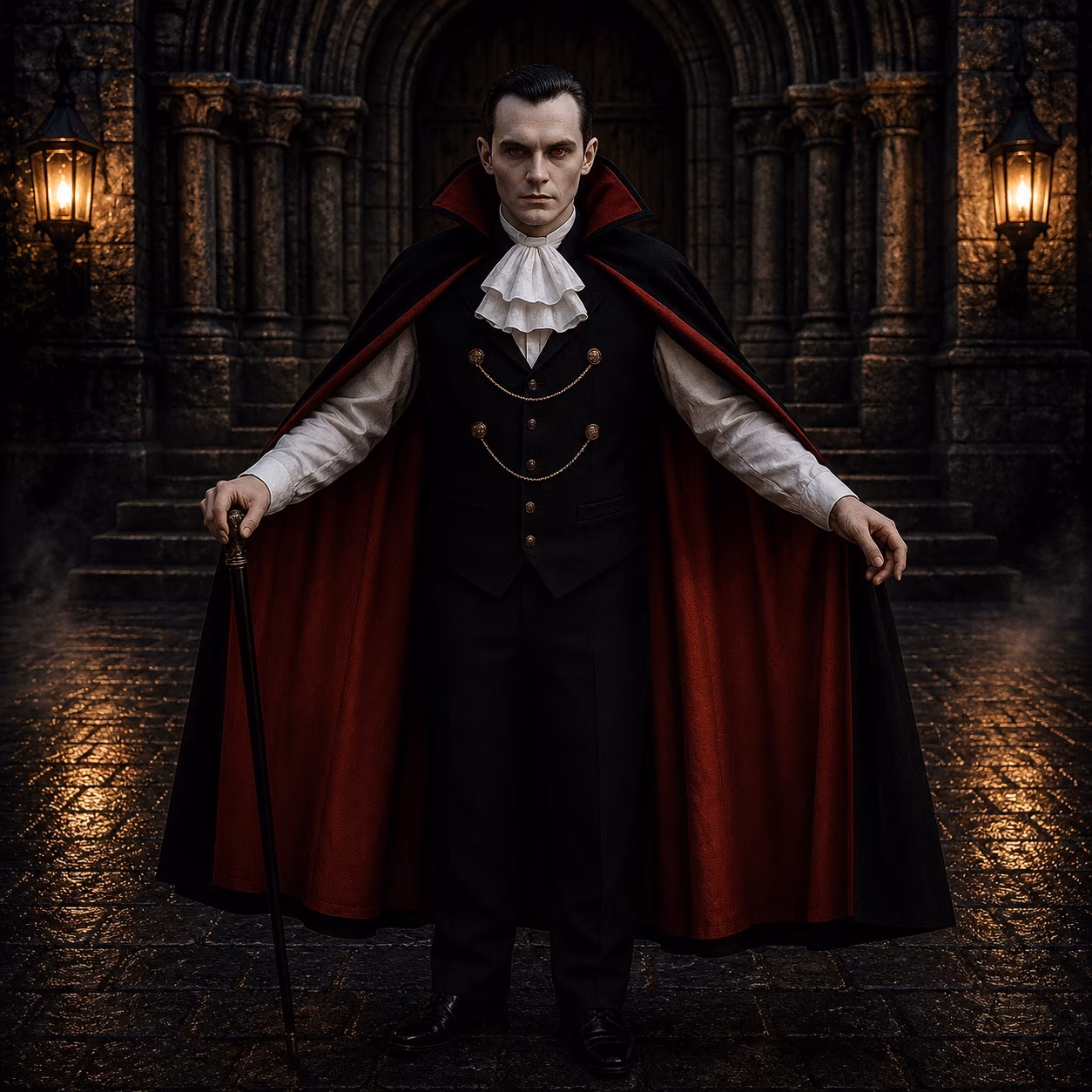 Vampir Halloween Walking Act buchen Berlin