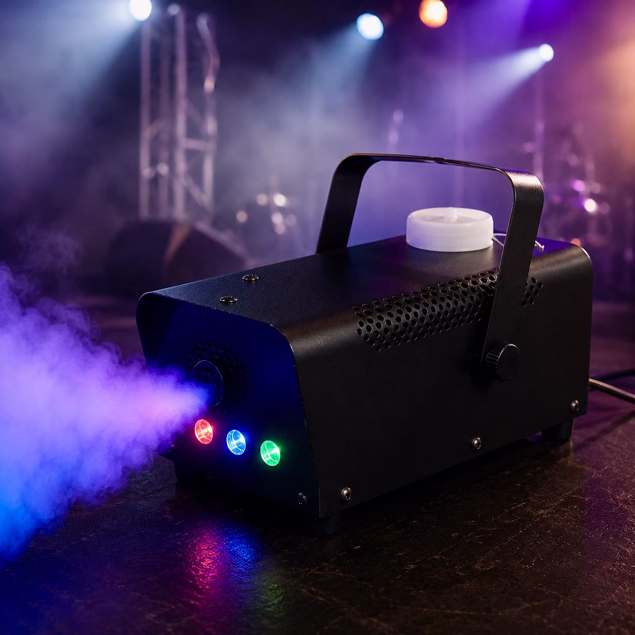 Nebelmaschine für Lichteffekte und Partyatmosphäre mieten Berlin