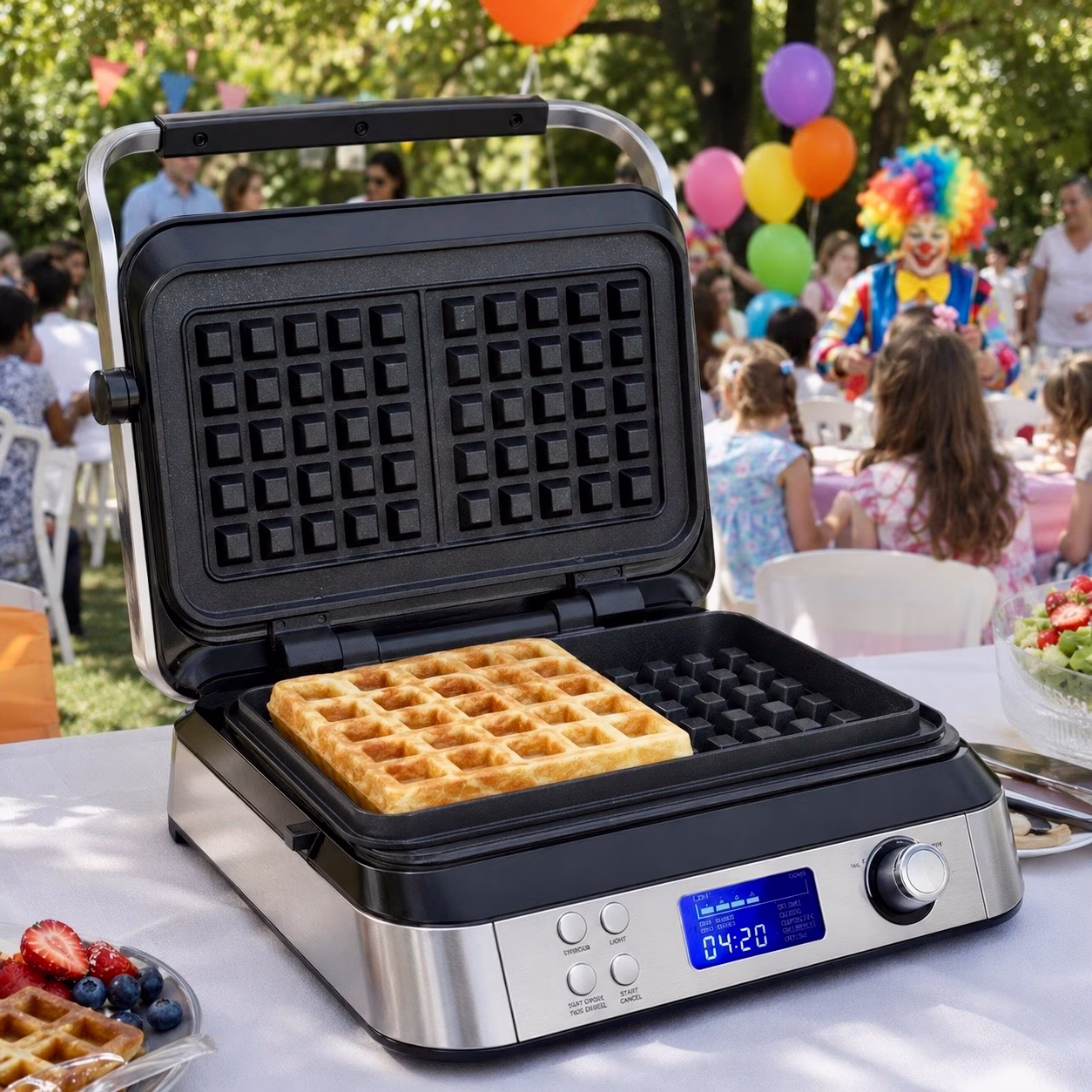 Waffeleisen für frische, knusprige Waffeln mieten Berlin
