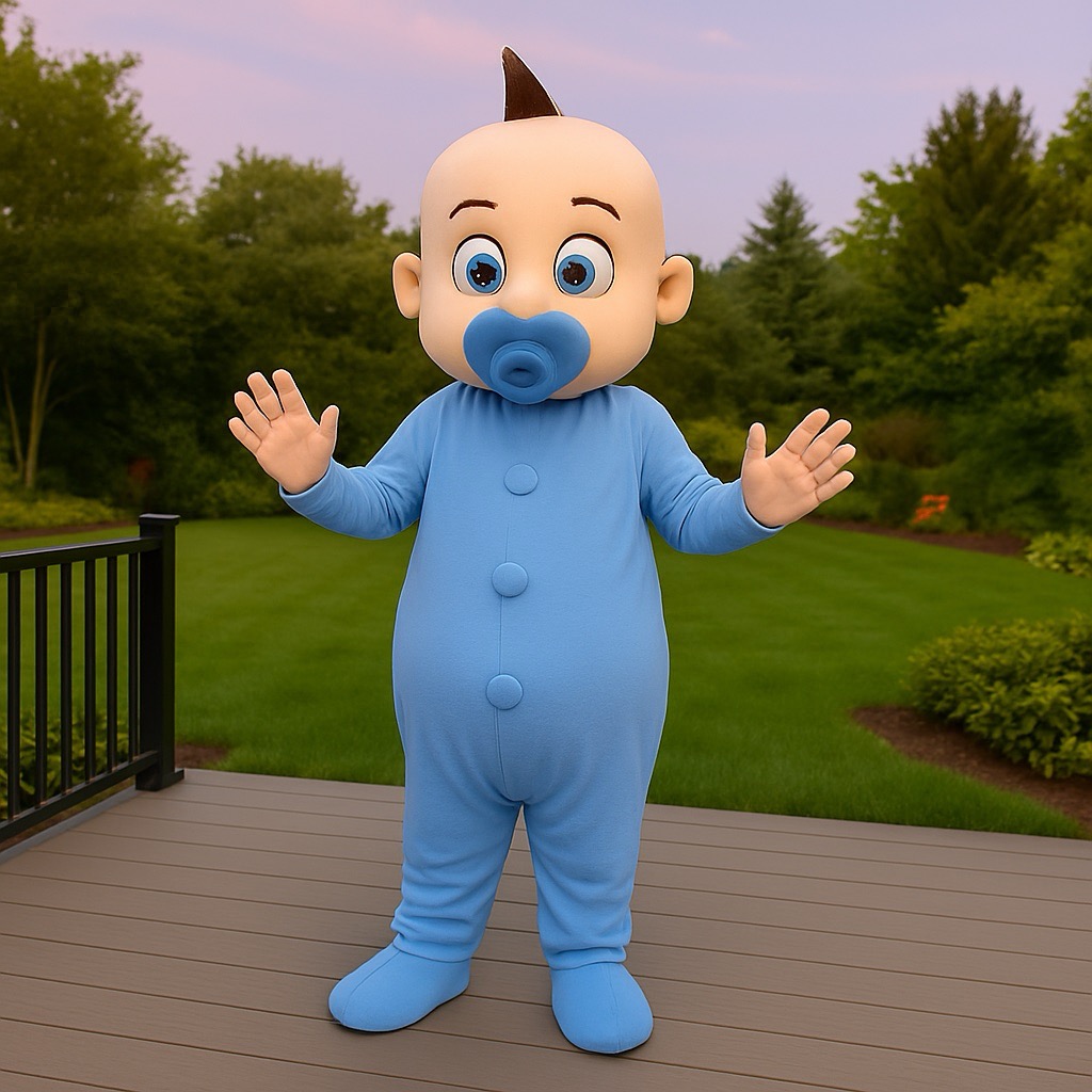 Baby Boy Maskottchen für Gender Reveal Party Berlin