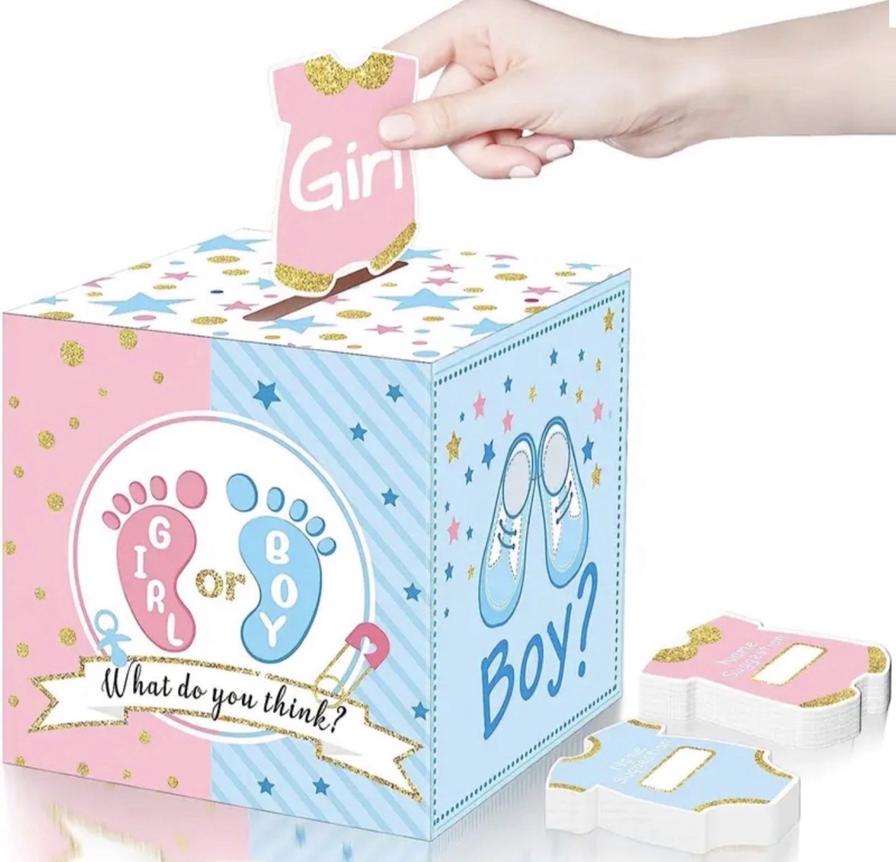 Gender Reveal Abstimmungsbox Boy or Girl – BerlinKids Berlin