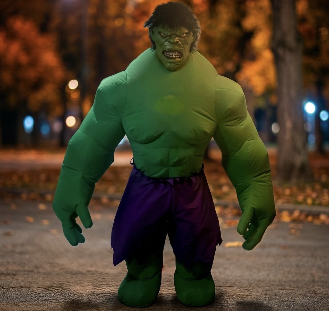 Hulk als XXL Partyfigur für Kindergeburtstag und Event in Berlin buchen