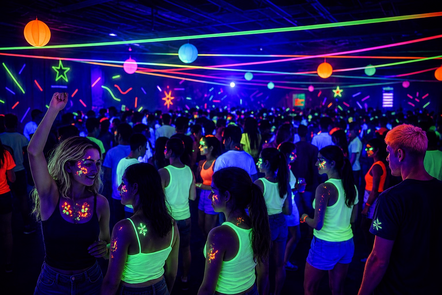 Neon Party als Extra Special für Kindergeburtstage und Events in Berlin buchen