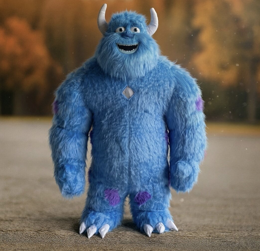 Sulley als XXL Partyfigur für Kindergeburtstag und Event in Berlin buchen