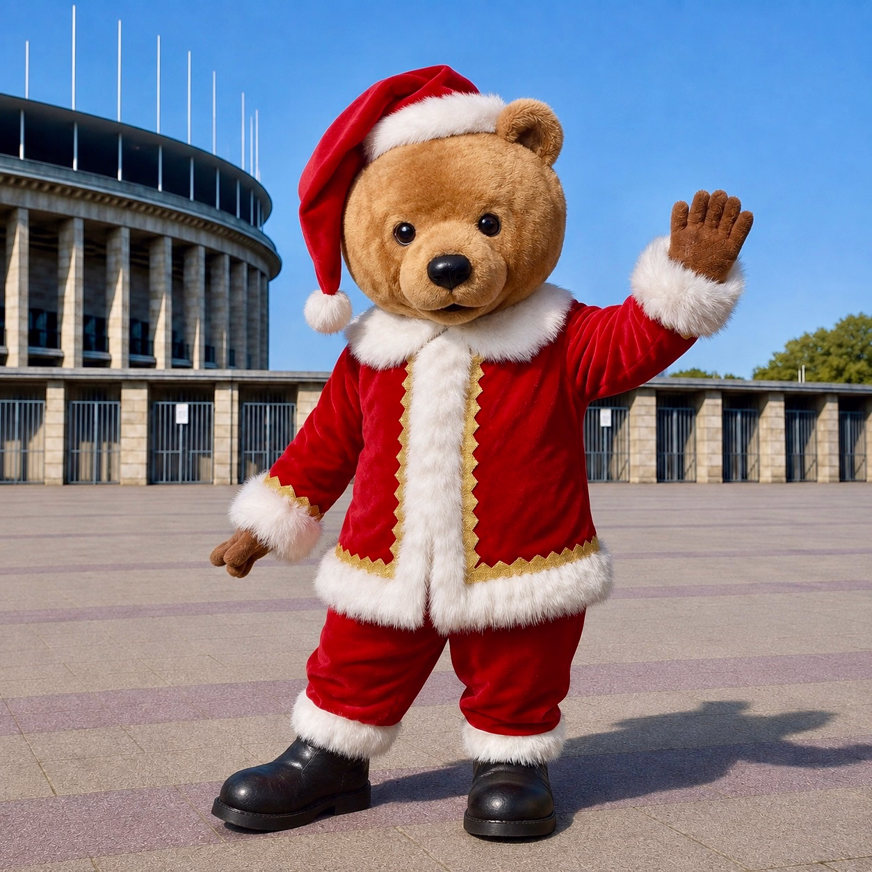 Weihnachtsbär als Maskottchen für Kindergeburtstag und Event in Berlin buchen
